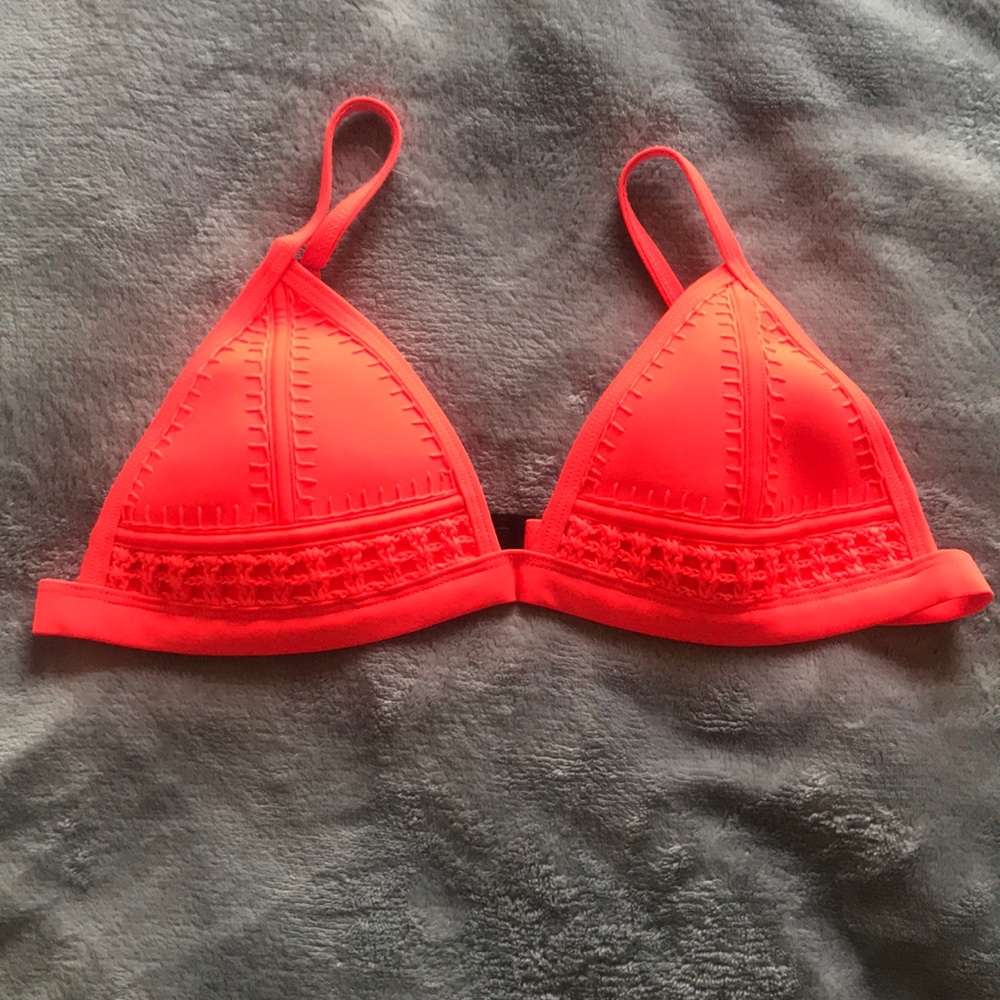 Neon Traingl Bikini Top